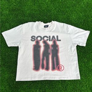Social Graphic White T-Shirt